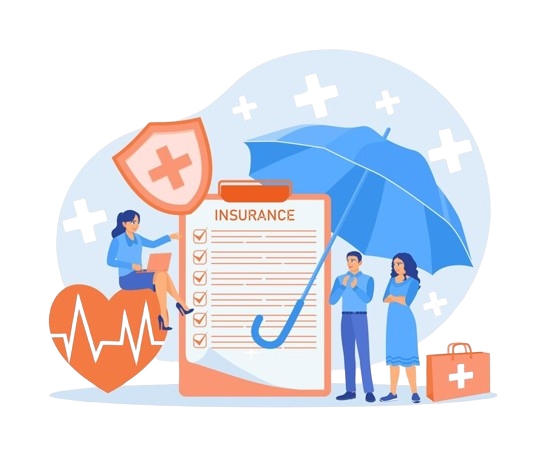 health life insurance services people are filling out health insurance paperwork health insurance concept flat vector illustration 923732 4123 removebg preview